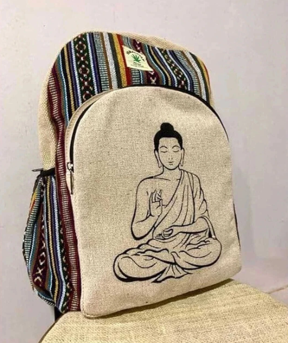 Urban Himalayan's BUDHHA Edition Handmade Cotton Backpack